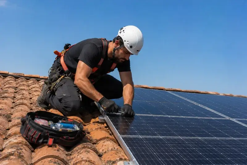Maintenance et monitoring de panneaux solaires à Angresse